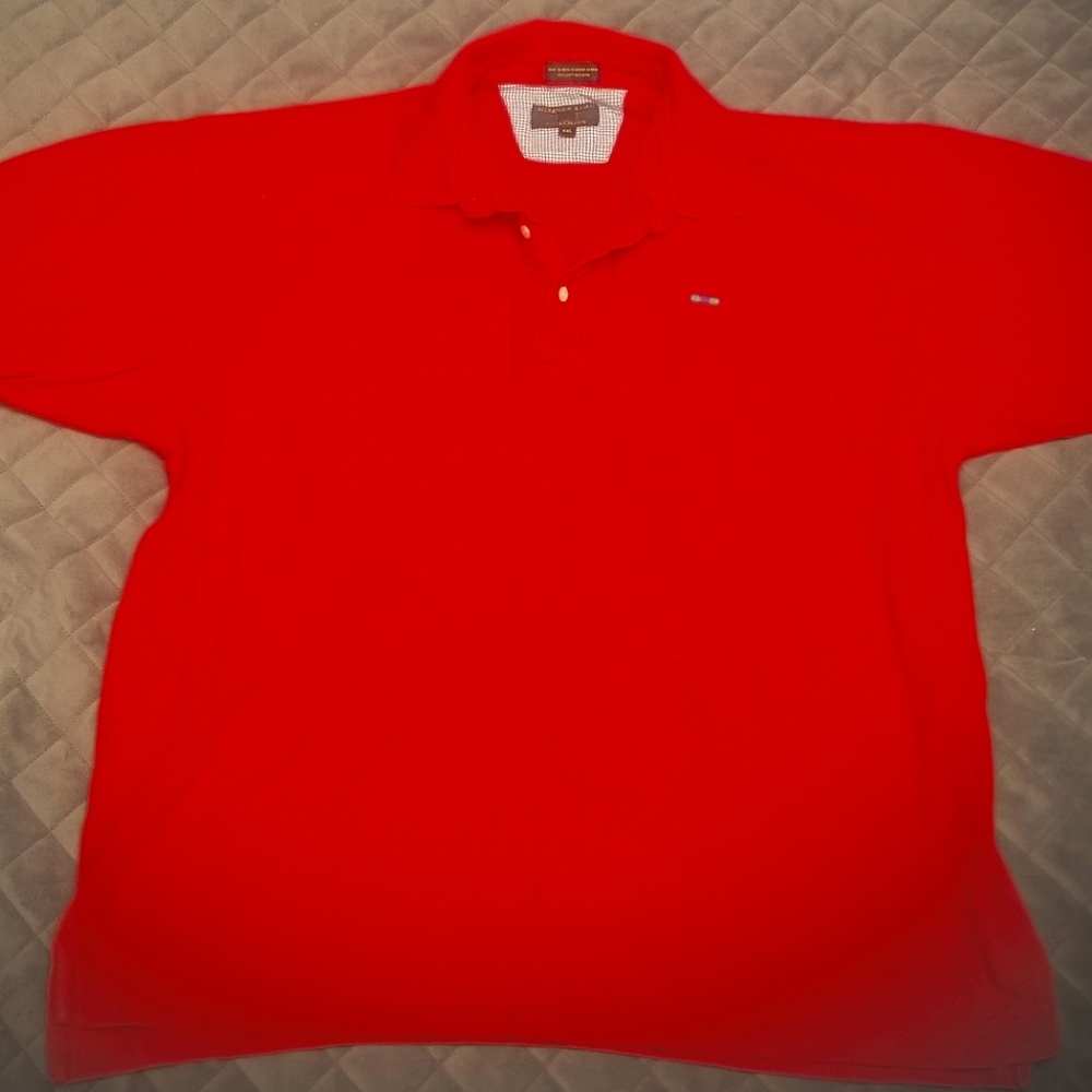 Alexander Julian Colours Red Polo Shirt XXL